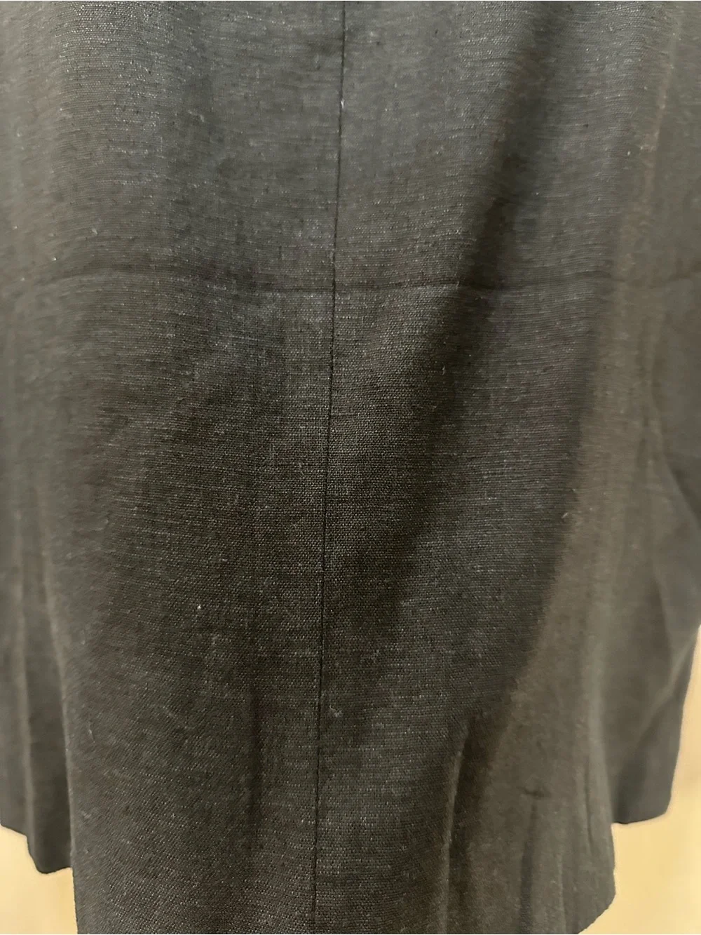 J. Crew Black Button-Front Linen Blend Vest- Womens 8